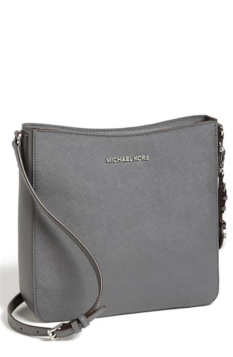 michael kors jet set heritage large black and grey|Michael Kors jet set pouch.